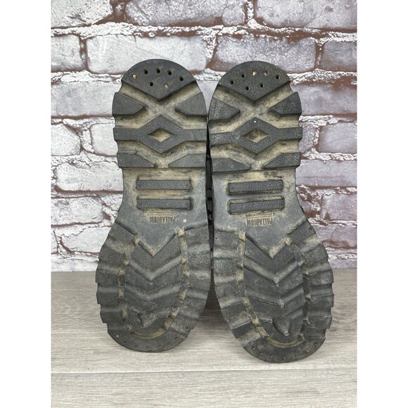Palladium Black Canvas Fabric Turn Down Lace Up Combat Boots Men Sz 12M US/46EU - Picture 10 of 16